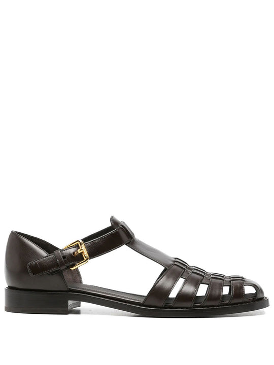 Kelsey Leather Sandals With Strap