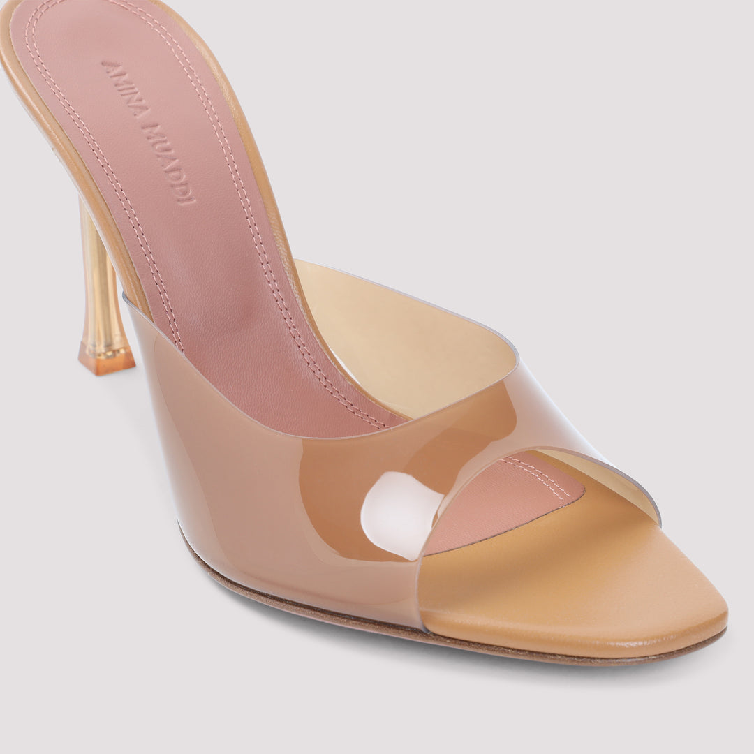 Amina Muaddi Mules - Brown | d870f3f629e89348ca8079f1726890f78dc41973