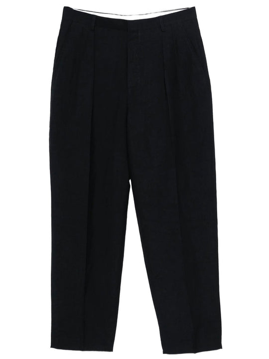Lucio Linen Blend Pleated Trousers