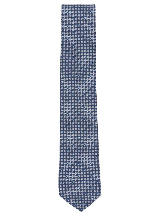 Tortoiseshell-Print Silk Tie