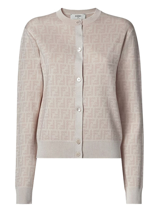 Slim Fit Ff Wool Cardigan