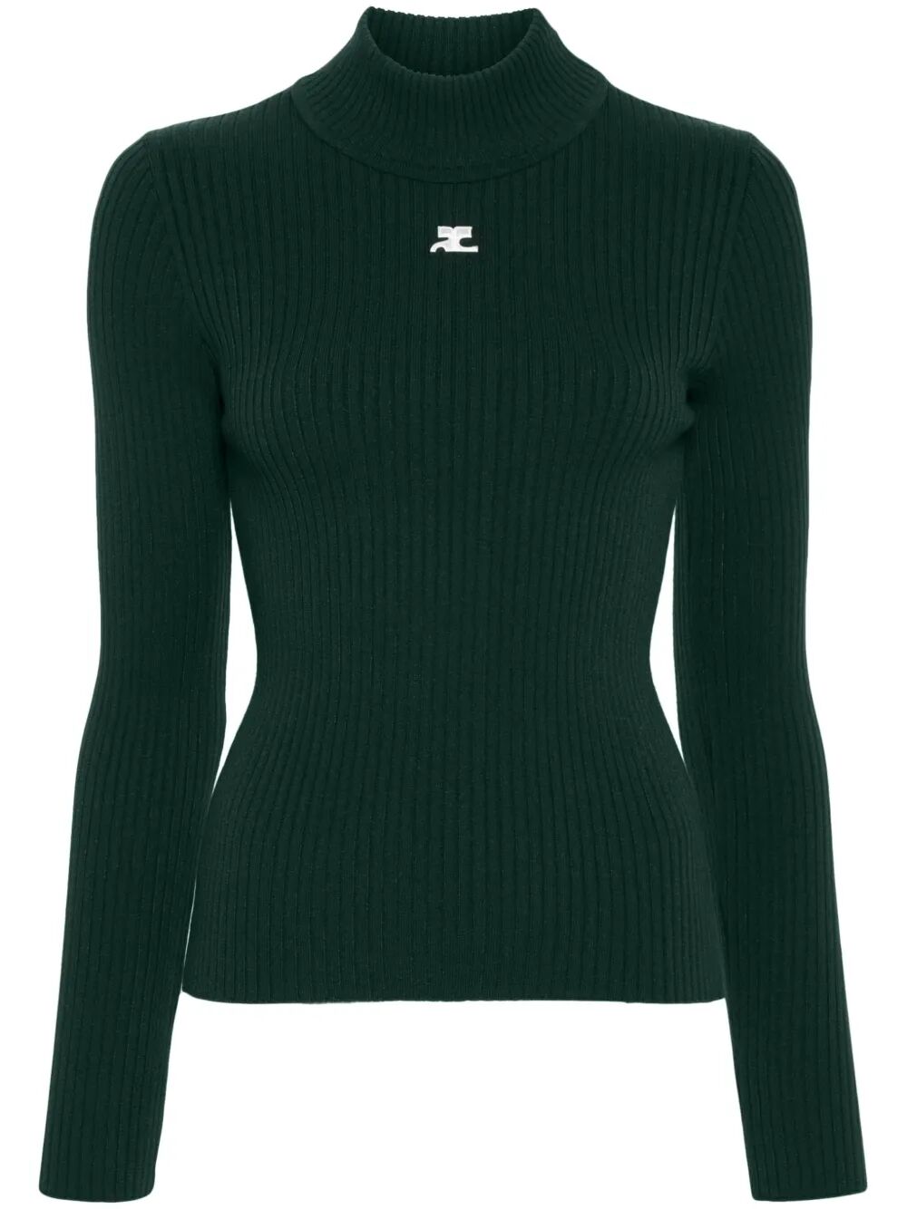 Courreges Turtle neck - Green | 5b8b37676ddf50e4ecf2d036bb07a4f5dd85fe26