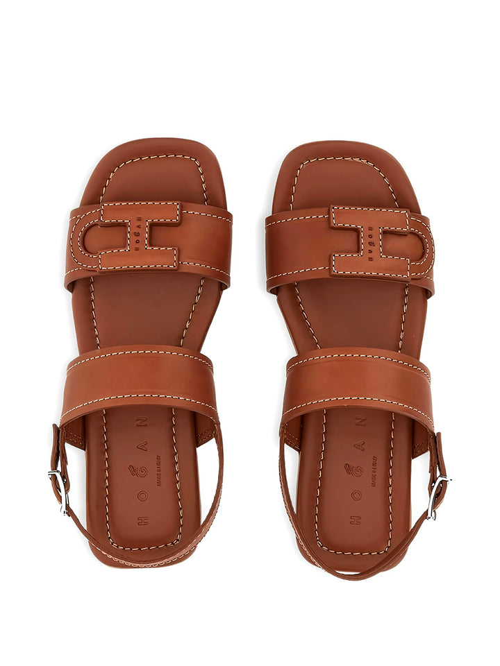 Hogan Sandals - Brown | ac339e76a42a9aefd2fe3e141c15d1a82835df58