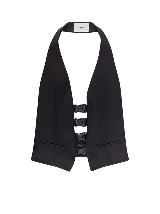 Multi Bukle Waistcoat Satin Vest