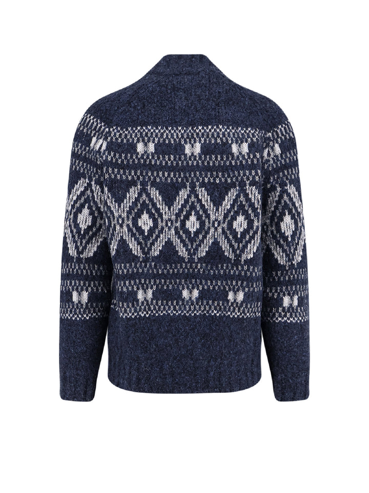 Brunello Cucinelli Sweaters - NAVY PANAMA GRGIO MEDIO | 67d2b3875c05a22450ebd3debafcf1c2e0930e00