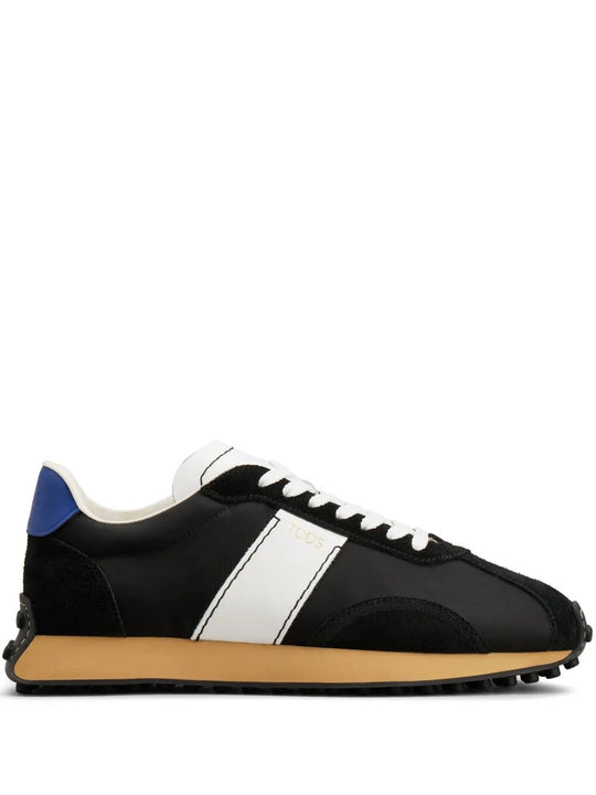 T Vintage Fabric And Leather Sneakers