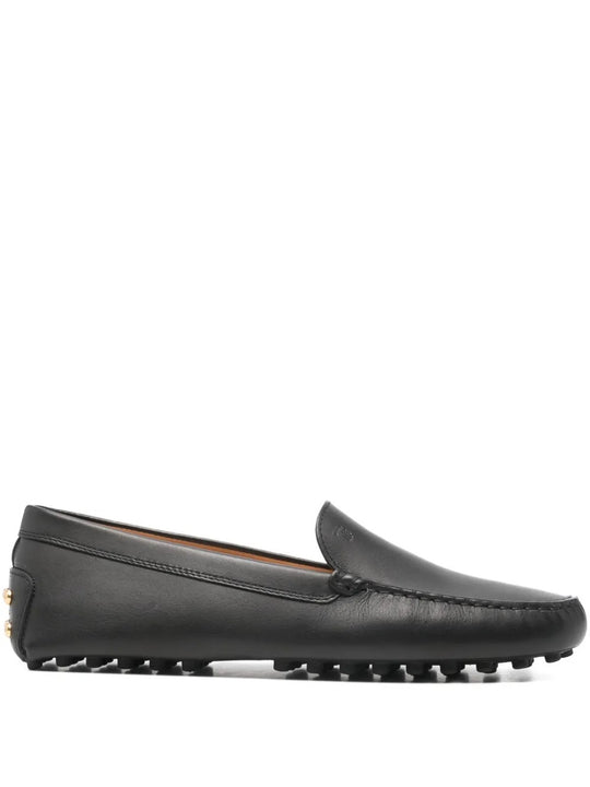 Metal Detailing Leather Gommino Loafers