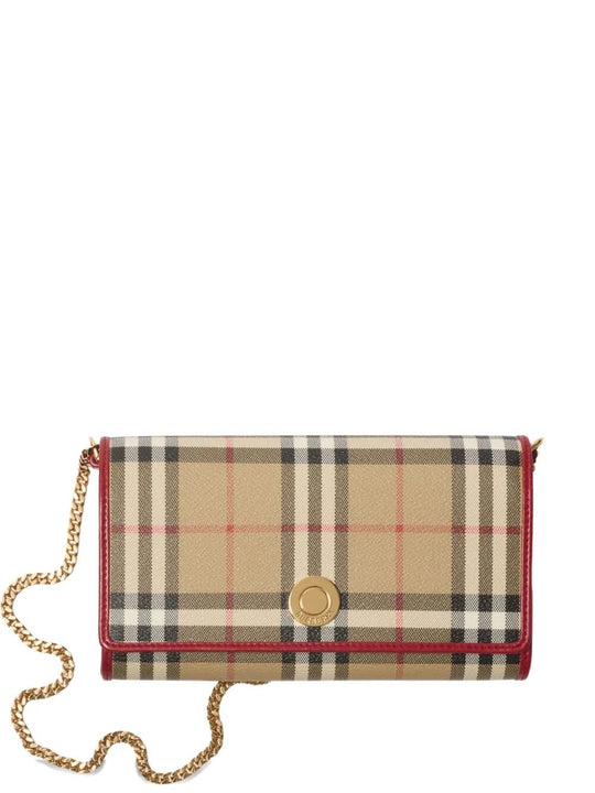 Check Chain Strap Wallet