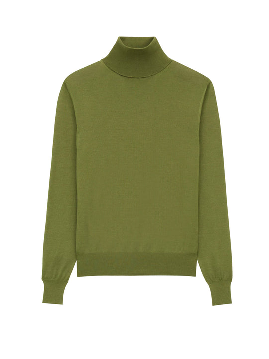 Cashmere, Wool And Silk Turtleneck Sweater