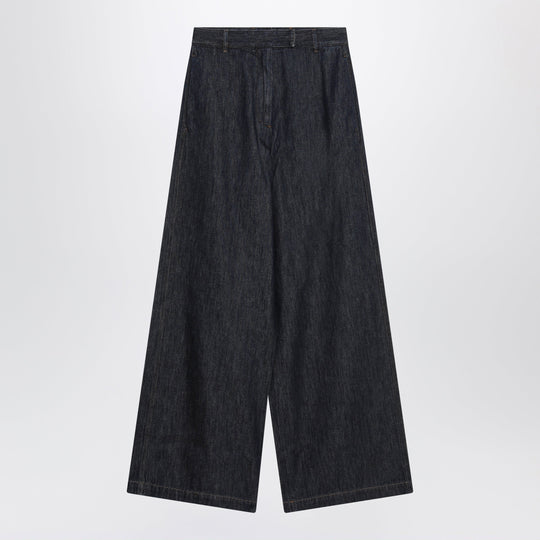 Dark Indigo Wide-Leg Jeans