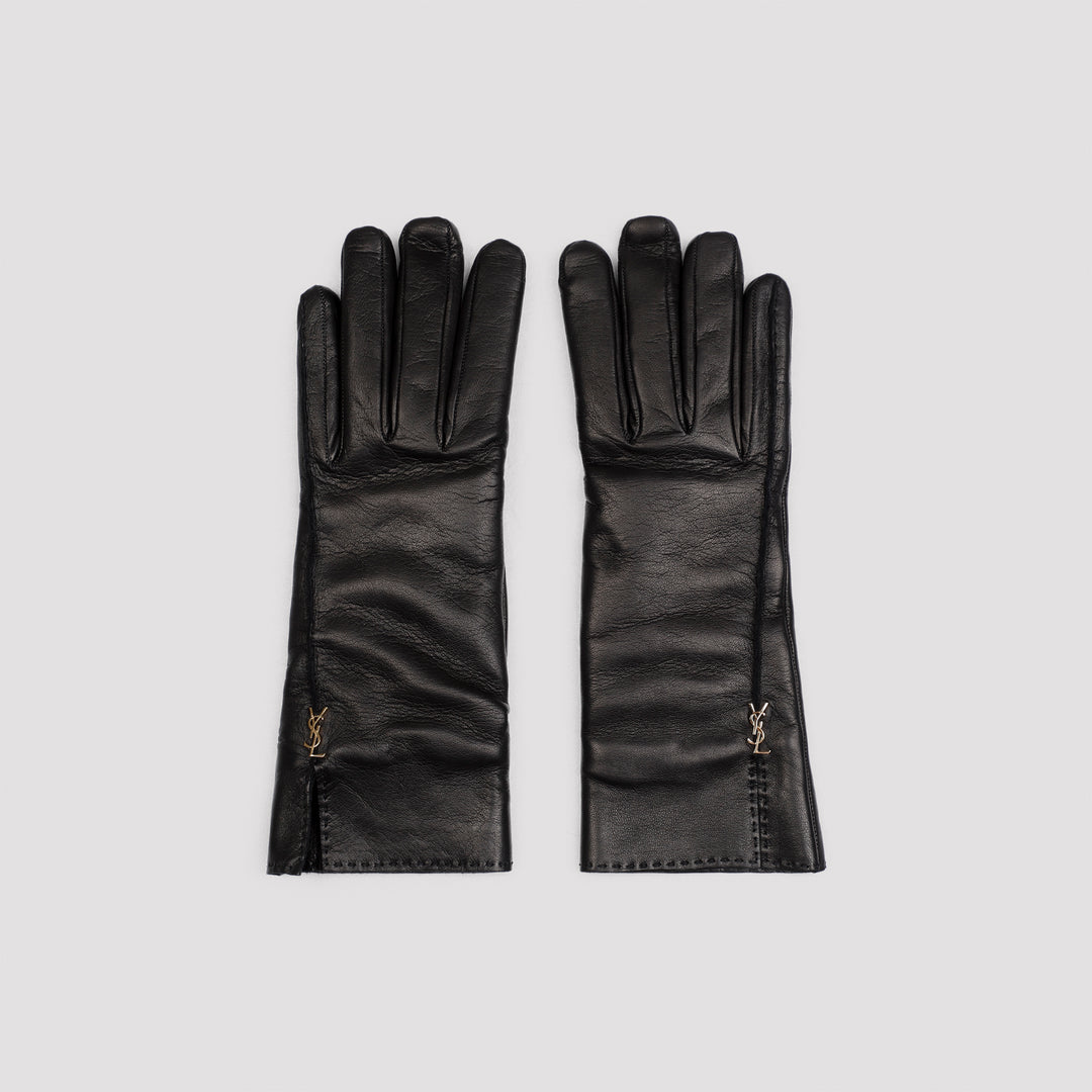 Saint Laurent Gloves - Black | c0f76b3f8a99e384bea3394f3cee30ac5d884663