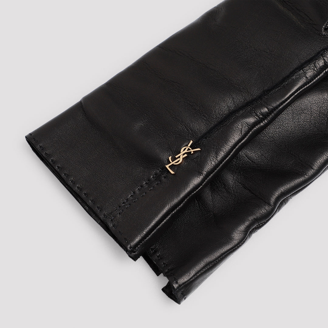 Saint Laurent Gloves - Black | ed92a2f760c24348da1b54983d39ab2fe0eb2767