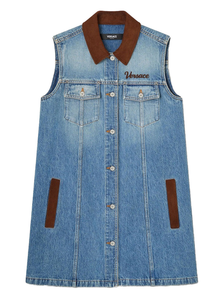 Versace Mini dresses - Blue | 55bf7aca062bdc36ecc06b0f0410d790e48868d0