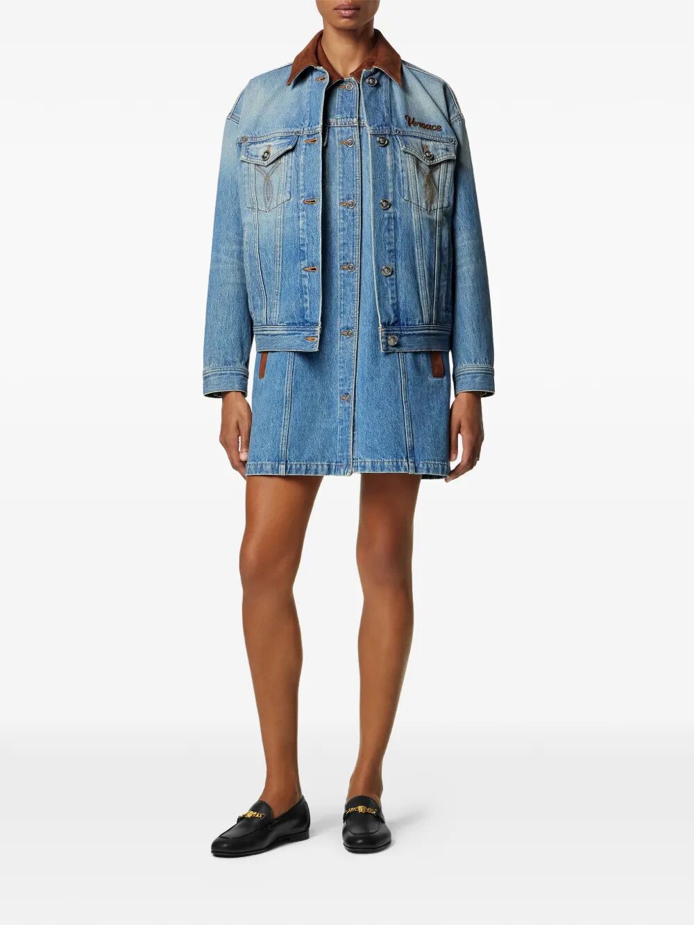 Versace Mini dresses - Blue | ab47e37bd6d4f1c7dd8d127fc5205f24ab198491