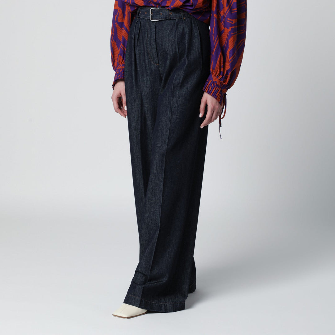 Dries Van Noten Pants - Blue | 1ec7b3fb492f275ef8c02bfc6995fea5958c3bda