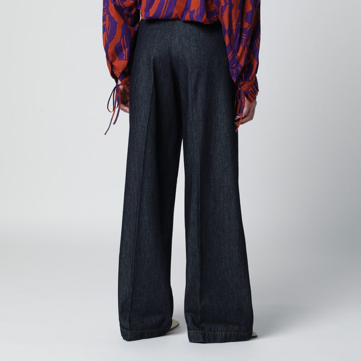 Dries Van Noten Pants - Blue | 1e7a1d291cdd7156effad66916dc8c2e77293026