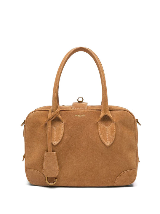 Vita Suede Bag With Gold Details