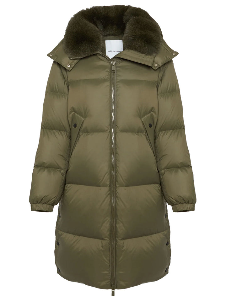 Yves Salomon Down jackets - Green | 12b016bdf3cc308548d328c3a5abddd14f7806ae