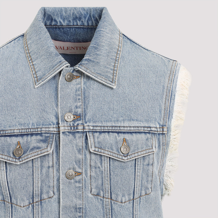 Valentino Waistcoat & gilet - Blue | 99db350ff5931d873443f06e534f283af1a991e0
