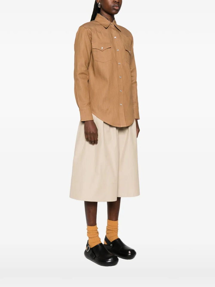 A.P.C. Denim&leather - Brown | 9060b2908e85f61333be65ef3e09ff07275a2b9a