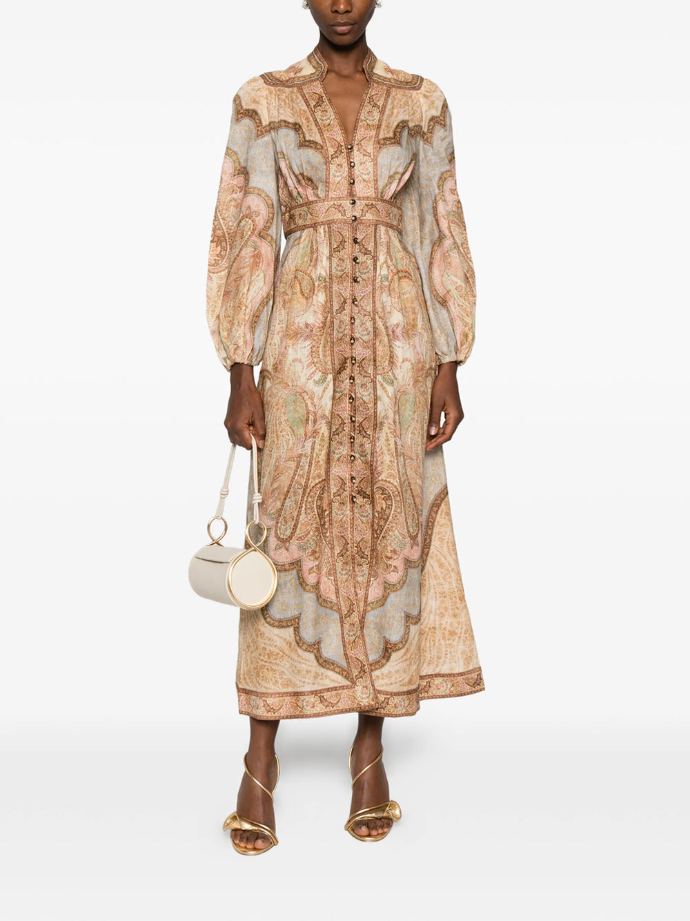 Zimmermann Midi dresses - Nude & Neutrals | 668558cf62ac53d5414edd09c4e6243034e21070