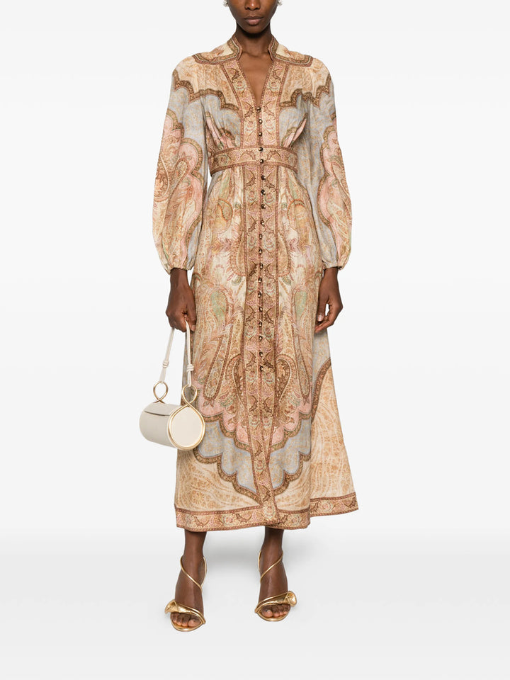 Zimmermann Midi dresses - Nude & Neutrals | 668558cf62ac53d5414edd09c4e6243034e21070