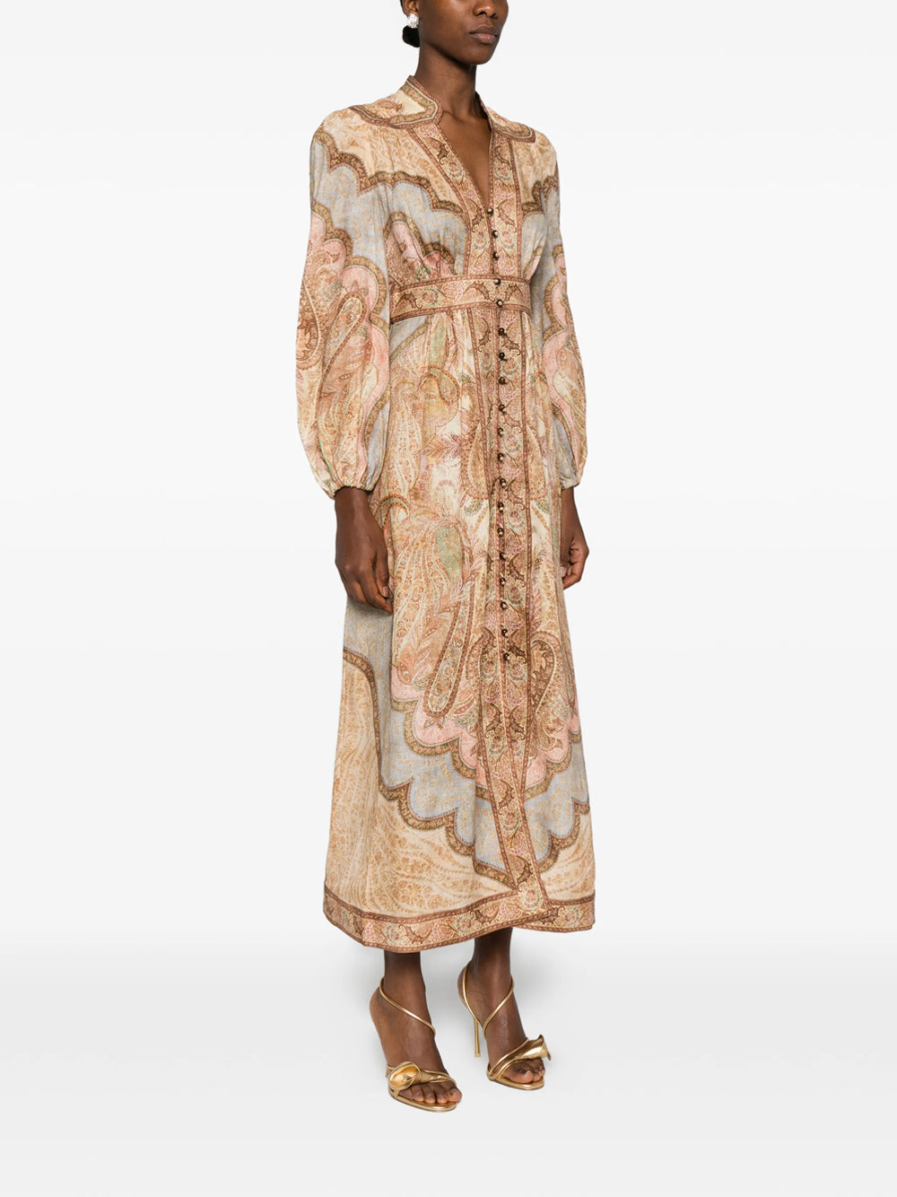 Zimmermann Midi dresses - Nude & Neutrals | 8919fce454ba01b5f83c32fbcb9b092d97d7a0e9