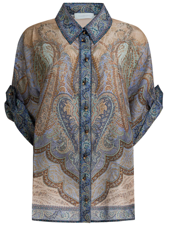 Wanderlust Short-Sleeved Silk Shirt