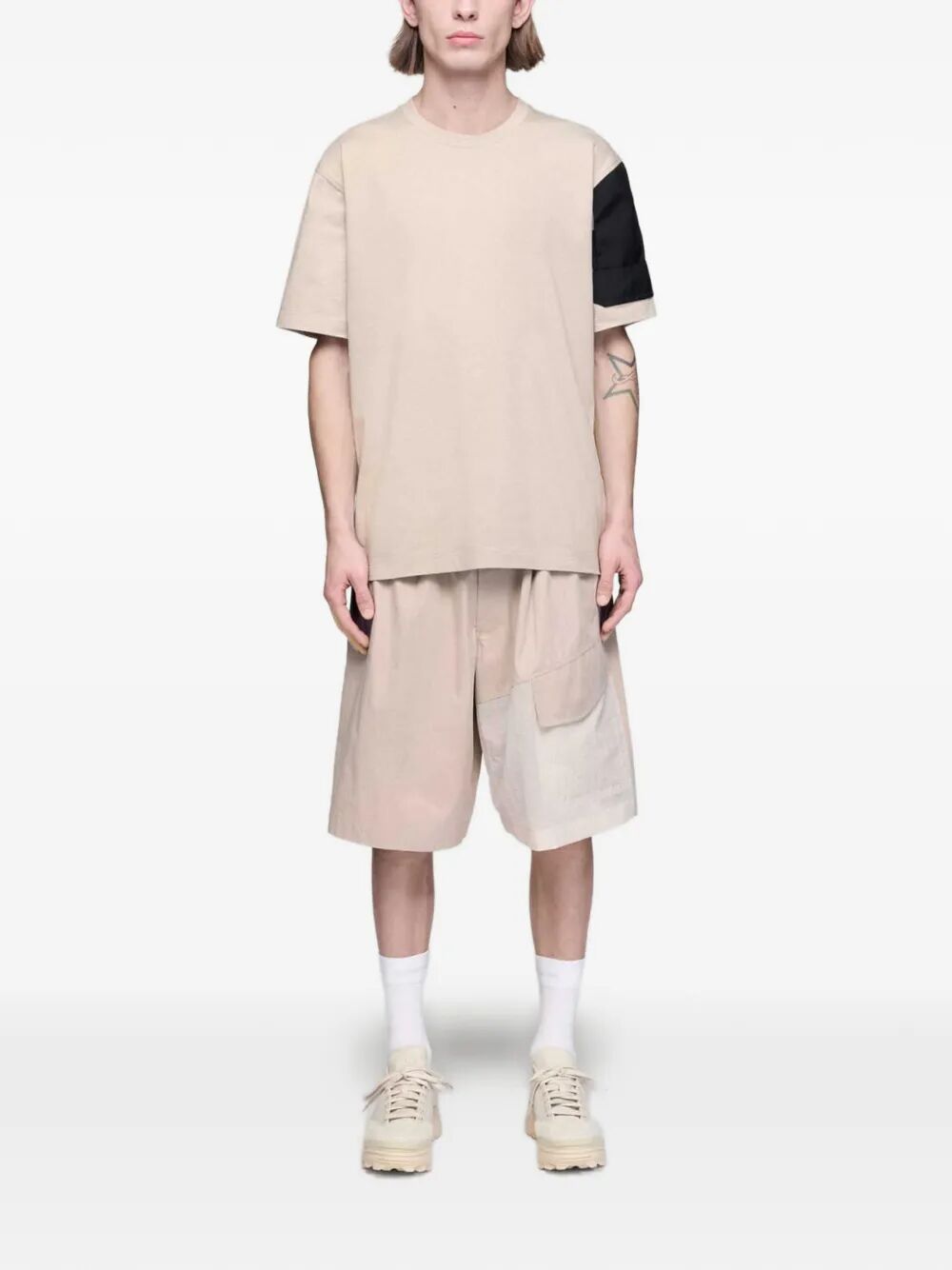 Y-3 Track shorts - Nude & Neutrals | 99b13b772949c347ee9bfeb9d42e0e63a116fff0