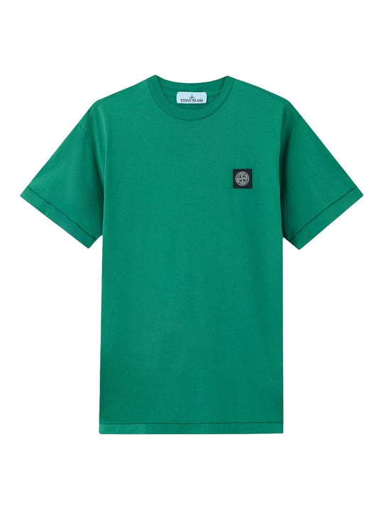 Slim Fit Cotton Jersey T-Shirt With Compass Patch