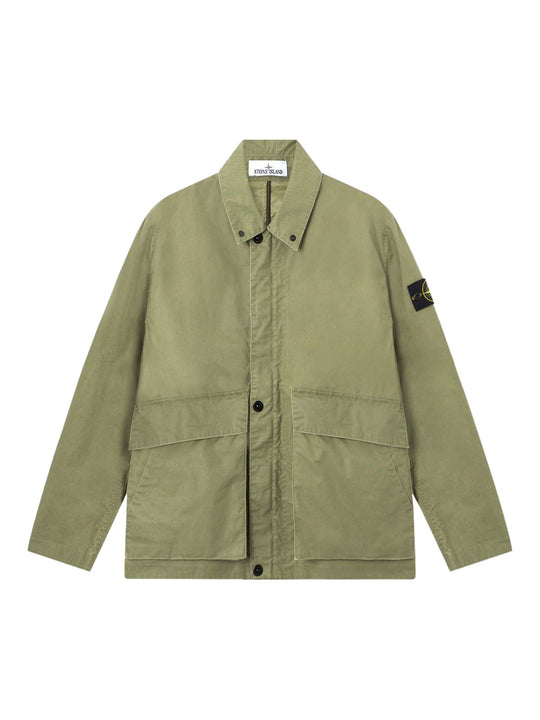 Waxed Pigment Cotton Tela Coach Jacket