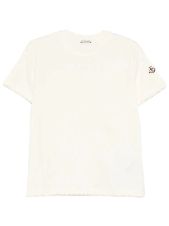 Cotton T-Shirt With Trimmed Hem