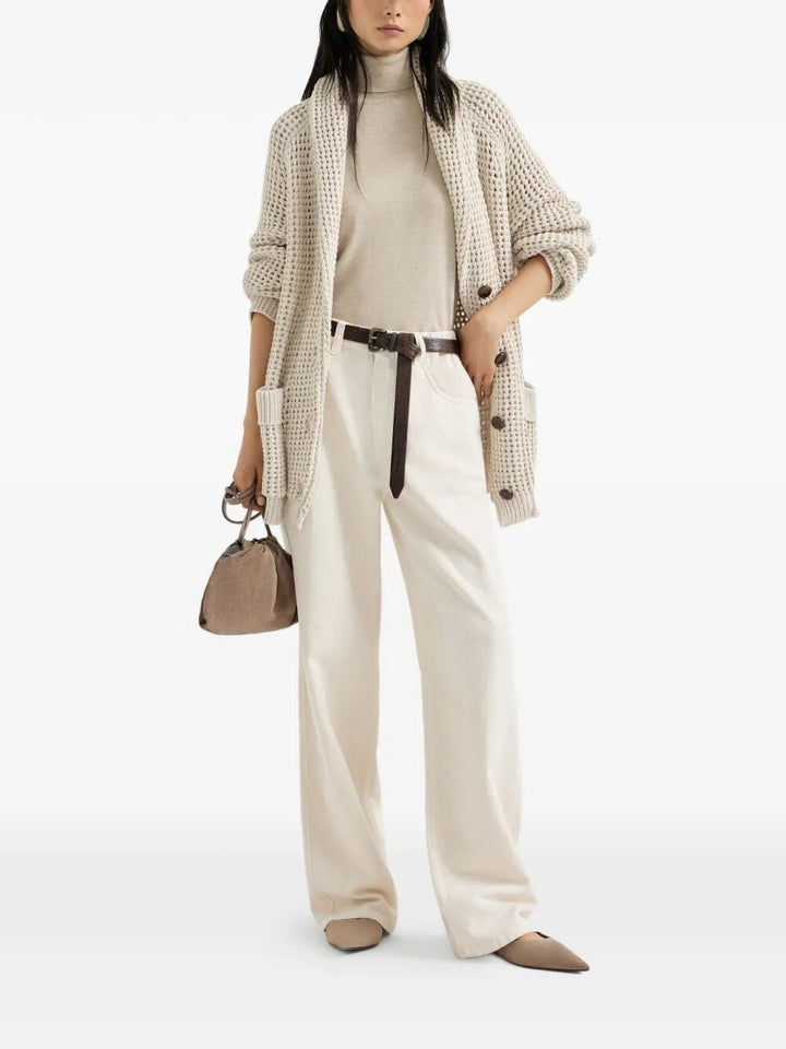 Brunello Cucinelli Wide leg - Nude & Neutrals | 7138788b1ad1c2a906b72030045546fc3cb4af51