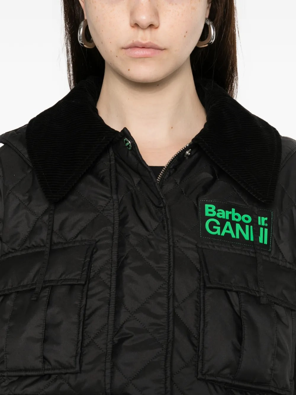 Ganni X Barbour Down jackets - Black | 4a08851219968186274549fca0fe35b2bfe99fd5