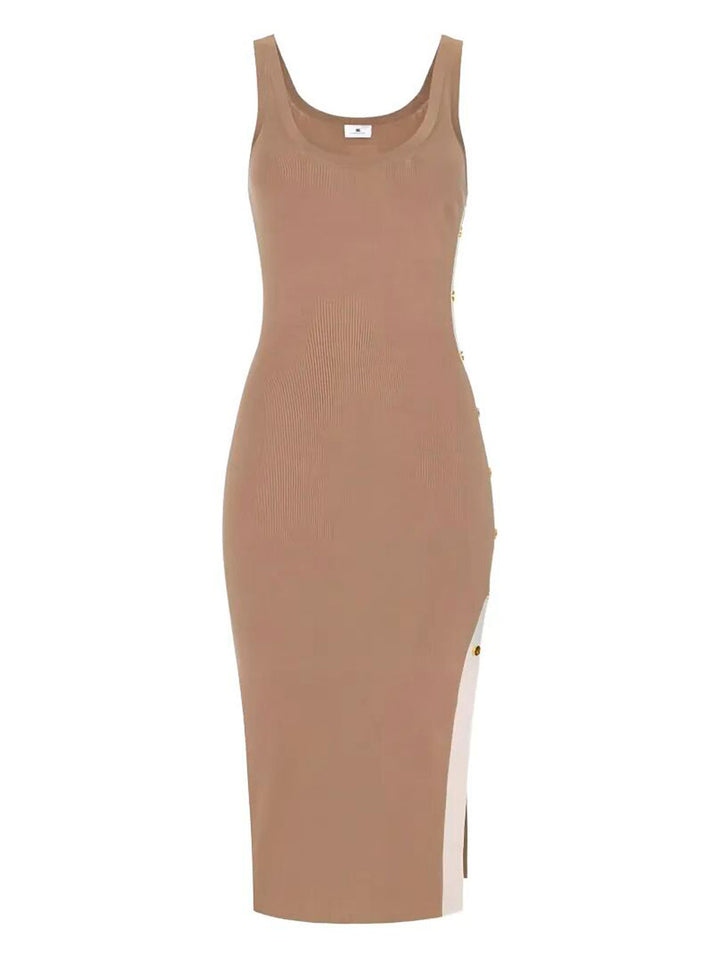 Elisabetta Franchi Midi dresses - Brown | bb6124b1c1d71e7d3e5f4a522db9fd352168e03f