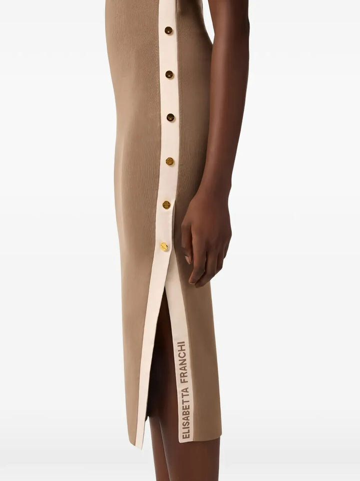 Elisabetta Franchi Midi dresses - Brown | 99273608ad3a620fdc683dac681fb2a204dfefc7