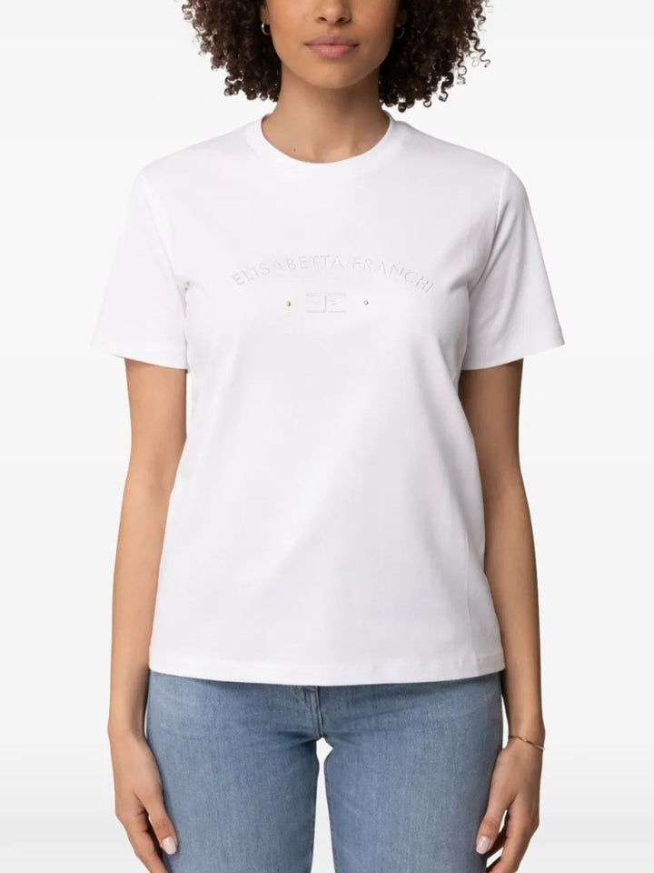 Elisabetta Franchi T-shirts - White | 85ece0c26e84585a4deacc9c665221fde5408973