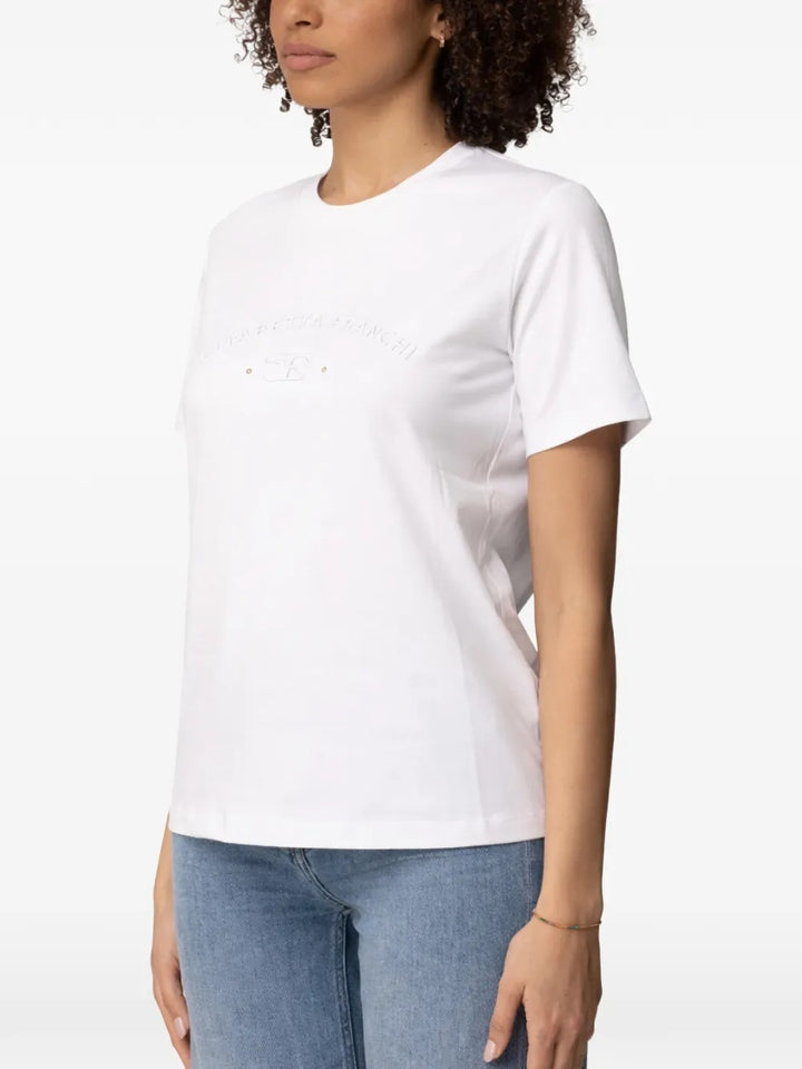 Elisabetta Franchi T-shirts - White | f09e90e22264447c9147e9326fb2e1e495ff0fbd