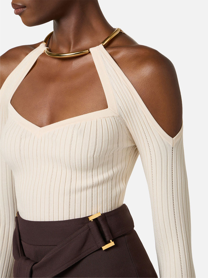 Elisabetta Franchi Top - White | 6906c08840a7dd0662776d9257de650e54adfa26