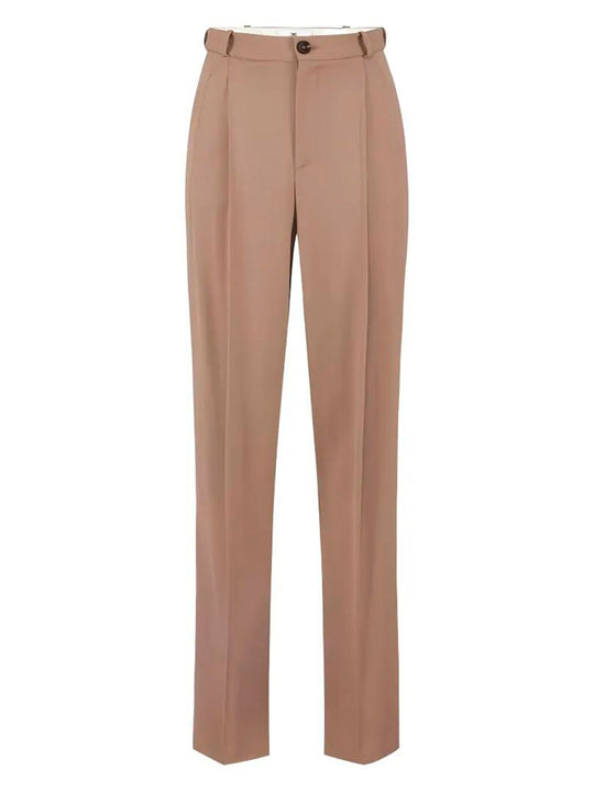 Dart-Detail Gabardine Trousers