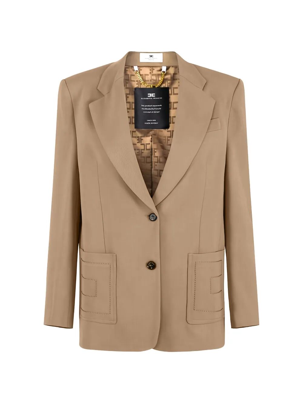 Elisabetta Franchi Blazer - Brown | 78640be3cdfd584c3ce9d415e8ba2b996a3fddef