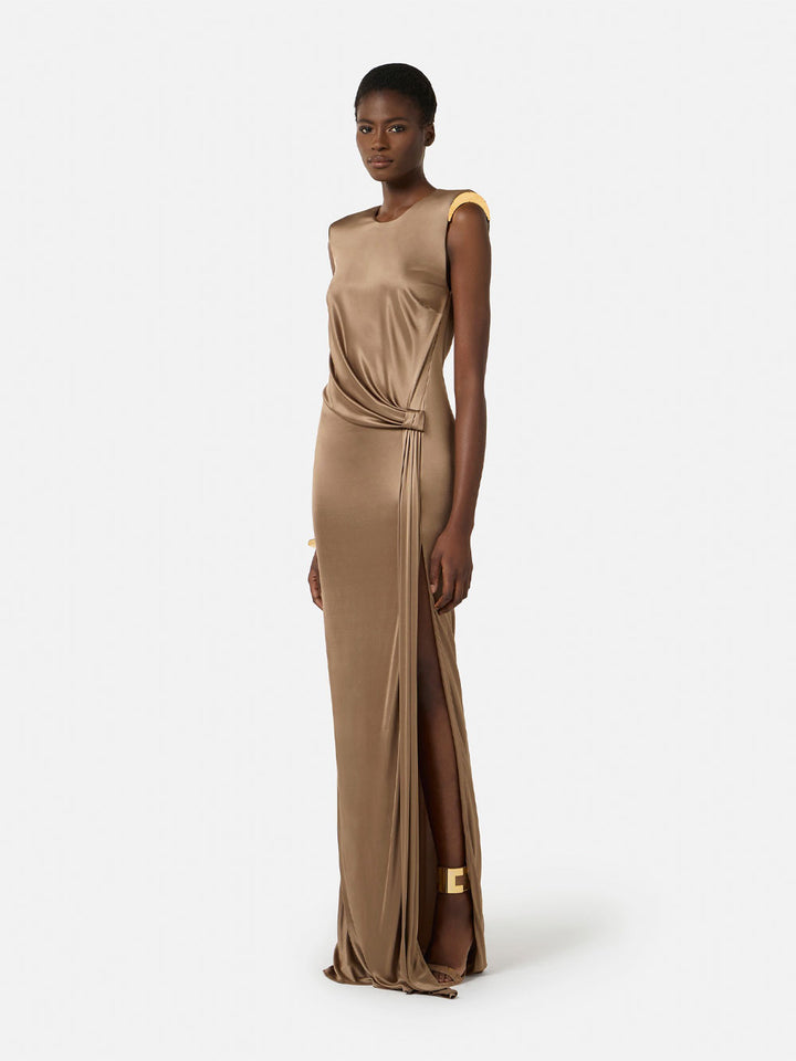 Elisabetta Franchi Long dresses - Brown | ddd5ec31fe8675fa768a2a97c2d12b174a00674a