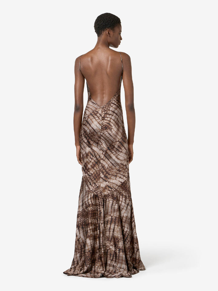Elisabetta Franchi Long dresses - Brown | f7f10656b2dac595fc71d931d416d98d7c635b3c