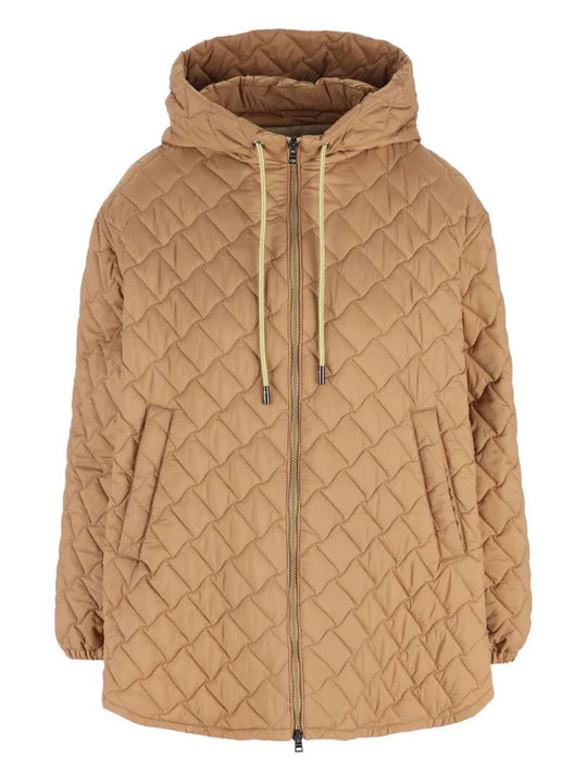 A-Shape Down Jacket In Quilting Ecoage