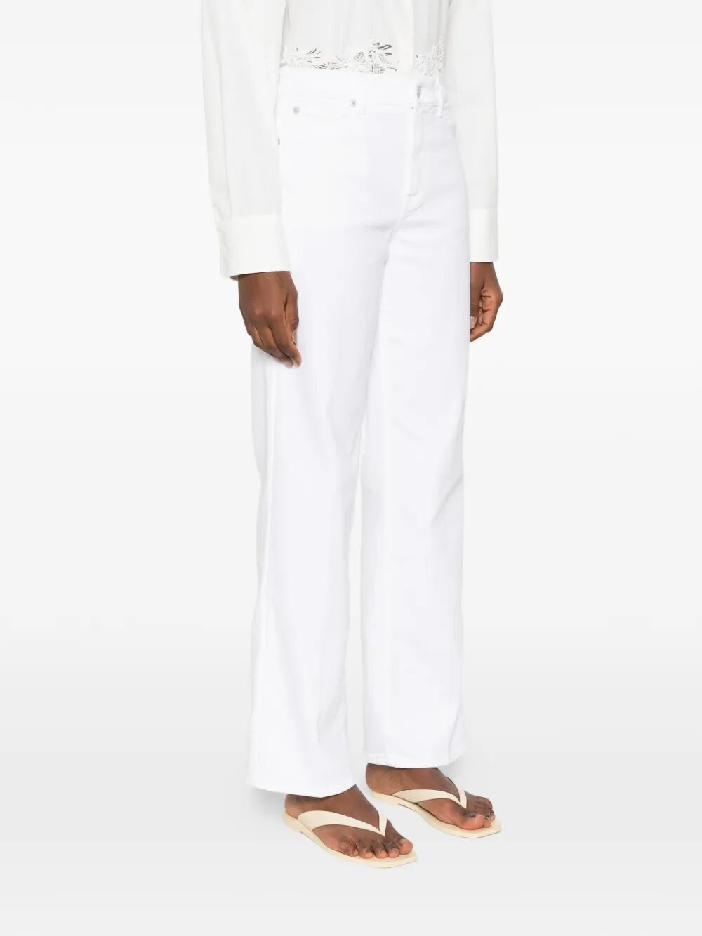 7 For All Mankind Straight leg - White | d51a1934cdfec54599e89bde5e8b82fb8f5976a0