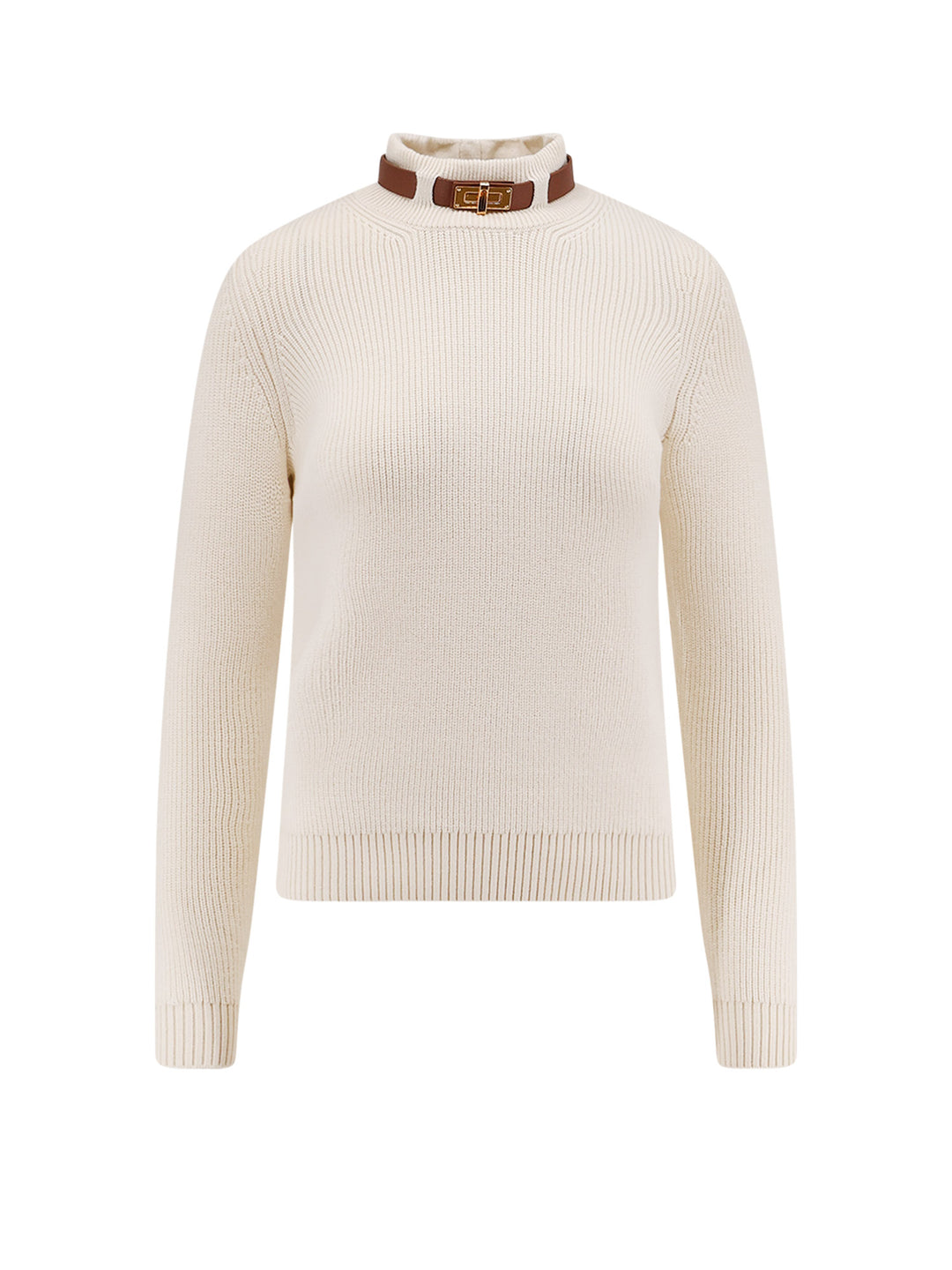 Elisabetta Franchi Sweaters - Light and natural | 097ad4a81bf31867105472c30ef845ab00878eec