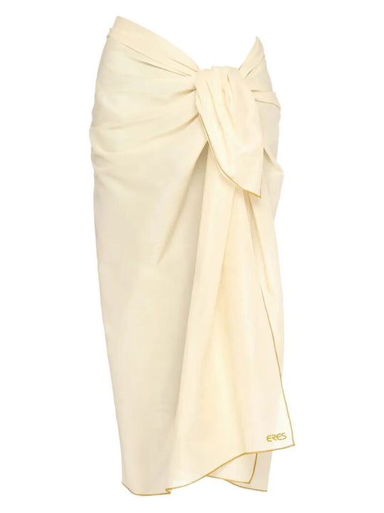 Cabine Cotton Voile Sarong With Contrasting Border