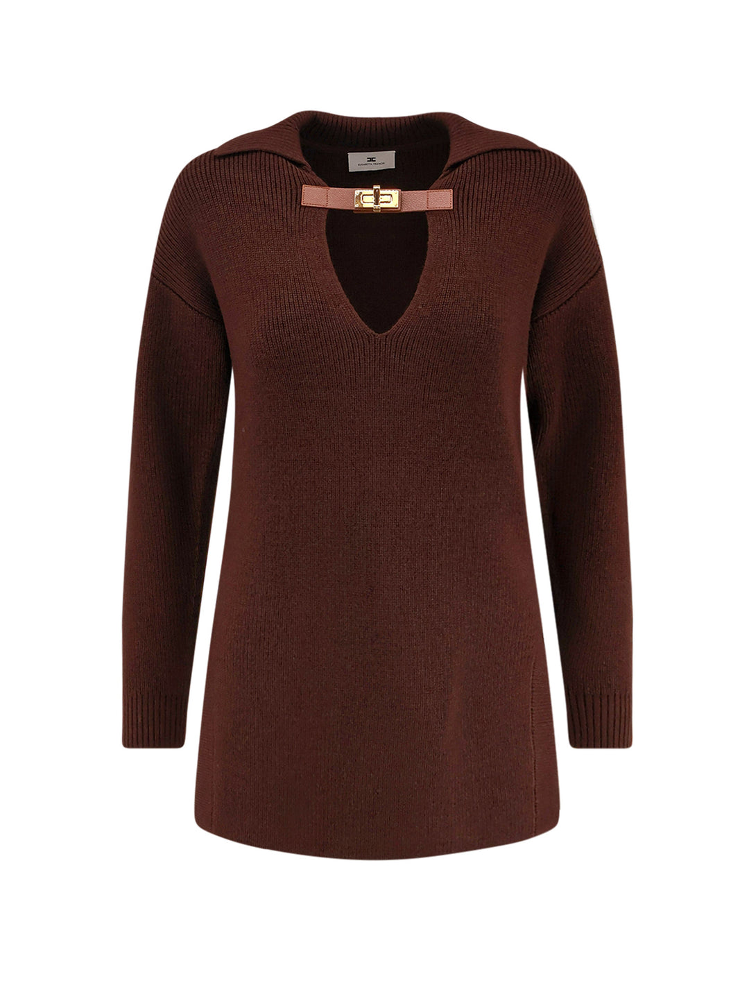 Elisabetta Franchi Sweaters - COFFEE | 15ad73e3600b9a4b83165a5394ccc81a69ab8c61