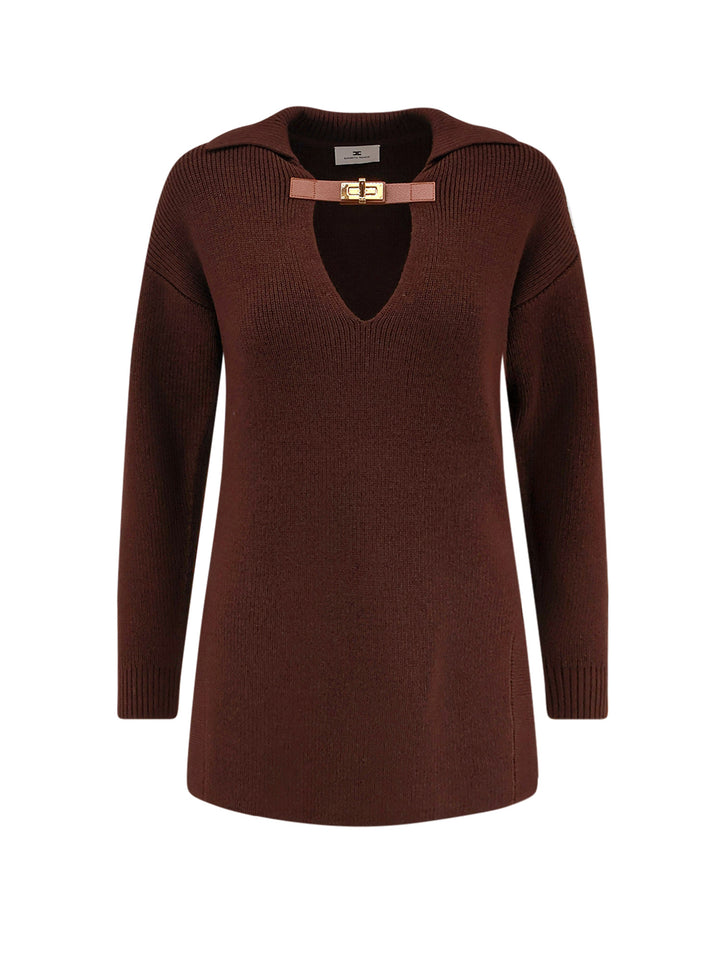 Elisabetta Franchi Sweaters - COFFEE | 15ad73e3600b9a4b83165a5394ccc81a69ab8c61