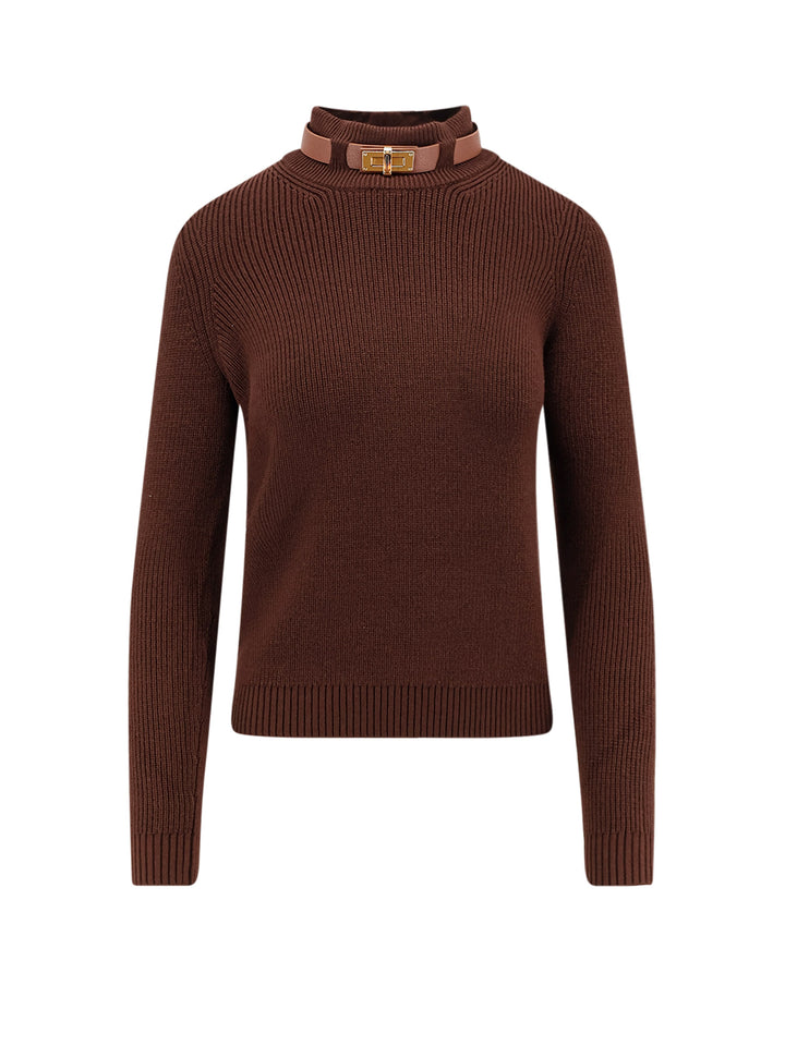 Elisabetta Franchi Sweaters - COFFEE | 0f003c54e7c6cd6278b73679a767a41d46754447